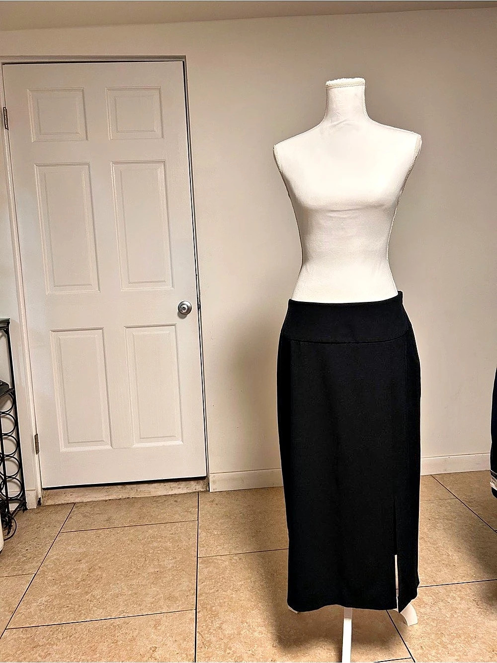 George Streich Women's Black Midi Skirt Size 12